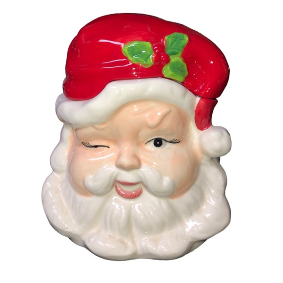 Santa Claus canister cookie jar - Picture 1 of 7